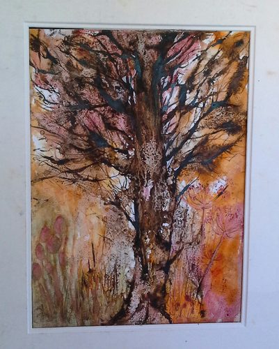 Sheila H. Autumn, watercolour and ink.